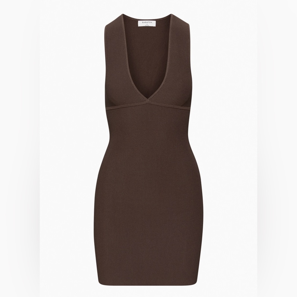 Babaton Deep V Sculpt Knit Dress - Picture 6 of 6